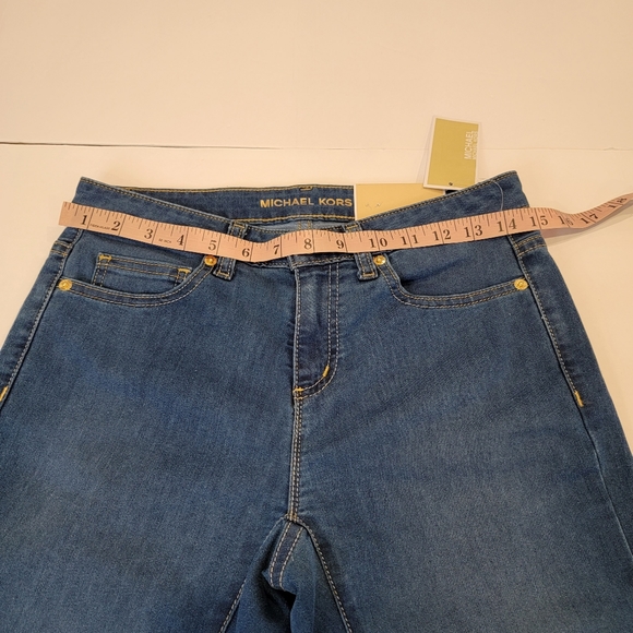 Michael Kors Izzy Skinny Jeans Size 2 NWT! MEDIUM Wash - Picture 11 of 17